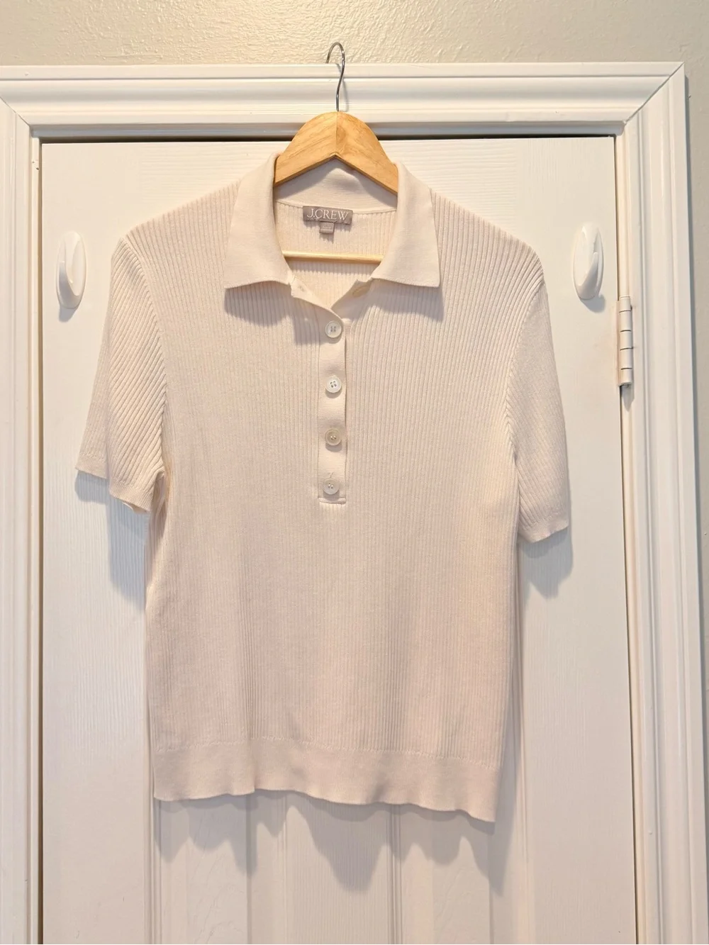 J Crew TENCEL™ lyocell-blend short-sleeve polo shirt Women’s Size 2XL XXL Preppy